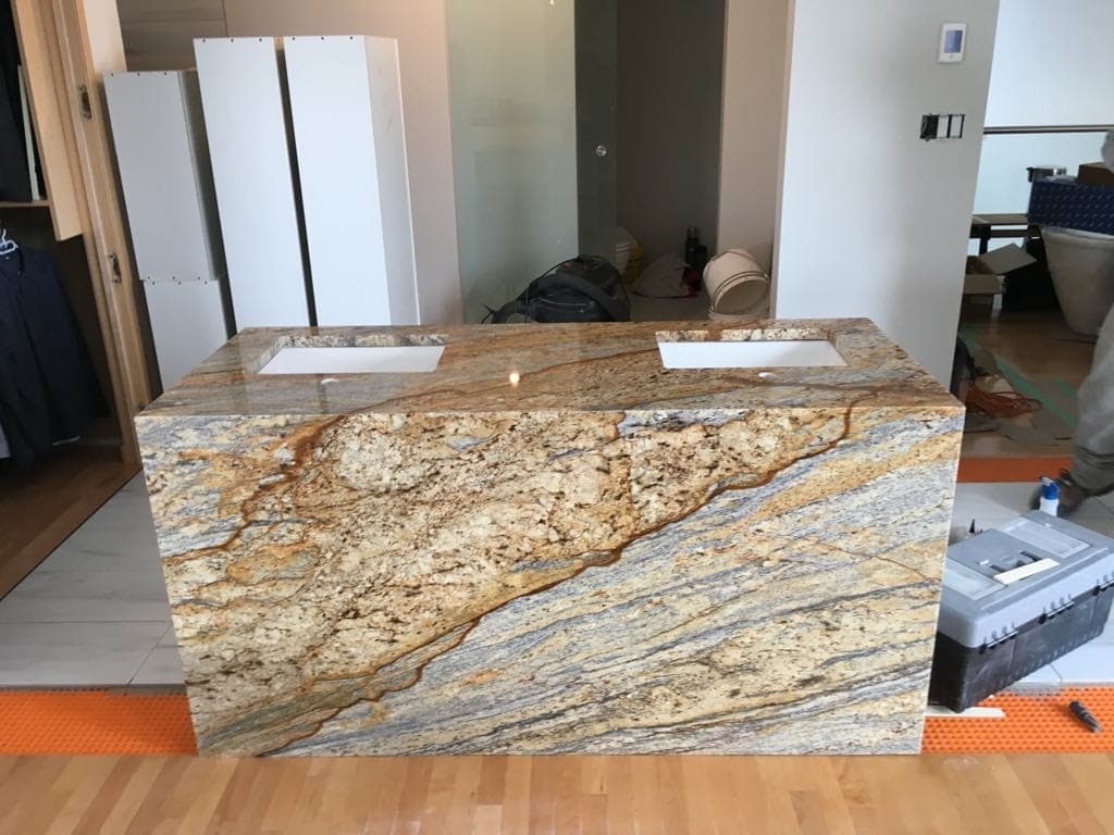 Black Pearl Granite countertop — Heritage kitchen update in Wolseley, Winnipeg